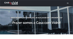 Desktop Screenshot of casacomvidro.com.br